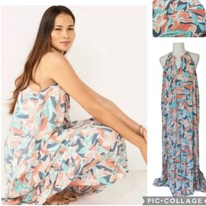 Nine West Floral Tiered Maxi Dress